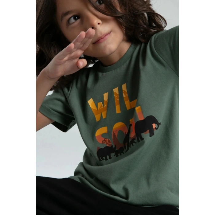 ERKEK ÇOCUK İKİLİ TAKIM - KOYU YEŞİL