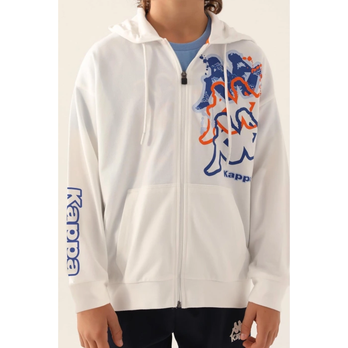 KAPPA ERKEK ÇOCUK FULLZIP SWEATSHIRT - BEYAZ
