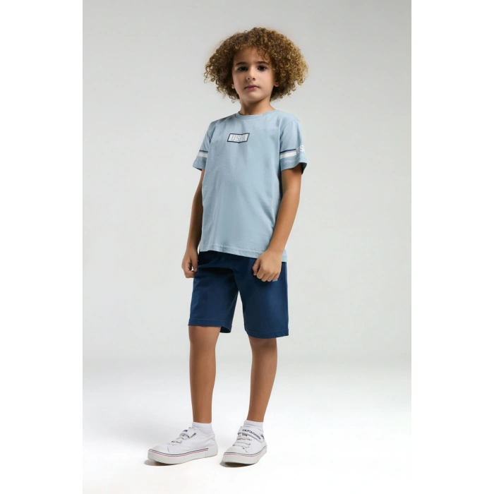 ERKEK ÇOCUK BERMUDA TAKIM - SOFT YEŞİL