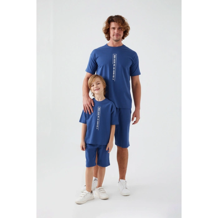 ERKEK ÇOCUK BERMUDA TAKIM - GECE MAVİSİ