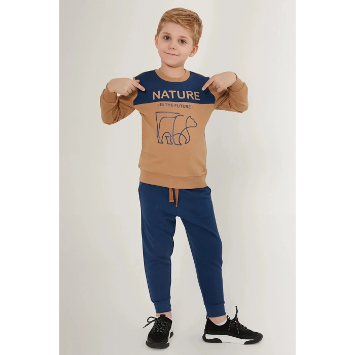 ERKEK ÇOCUK EŞOFMAN TAKIM - KOYU İNDİGO