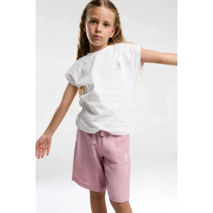 KIZ ÇOCUK BERMUDA TAKIM - Beyaz