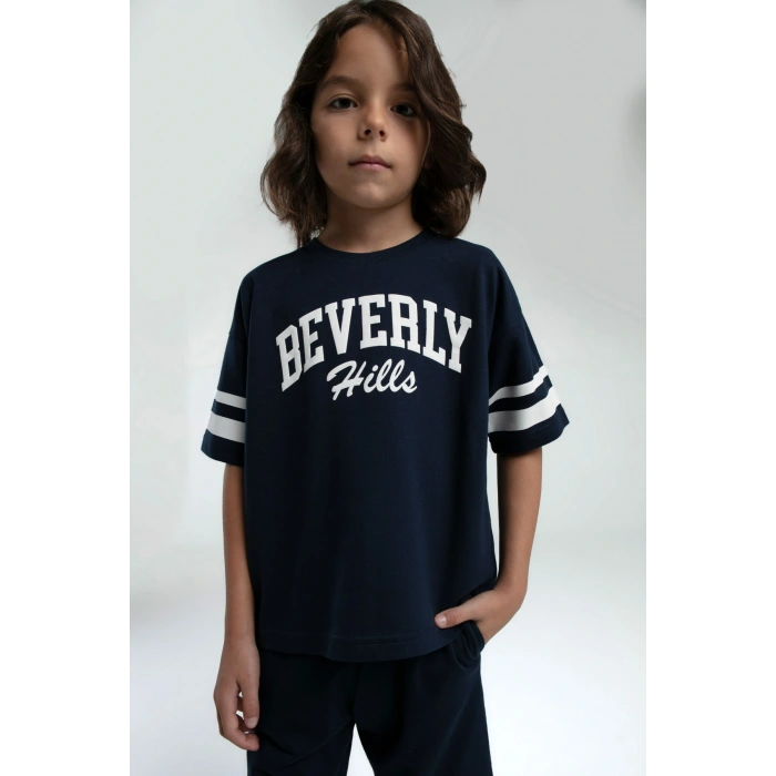 ERKEK ÇOCUK BERMUDA TAKIM - LACİVERT