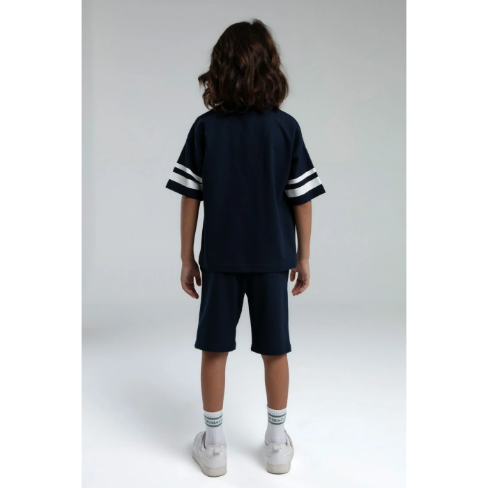ERKEK ÇOCUK BERMUDA TAKIM - LACİVERT