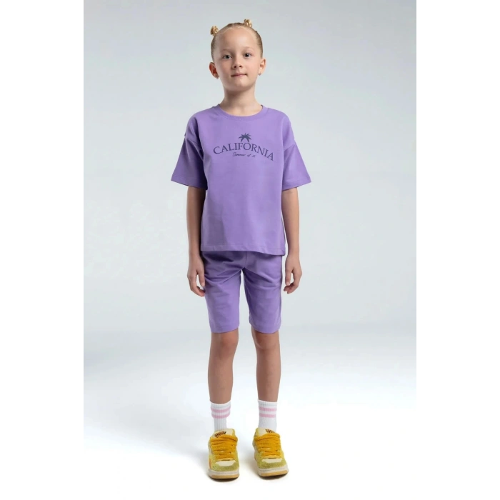 KIZ ÇOCUK BERMUDA TAKIM - K.LİLA