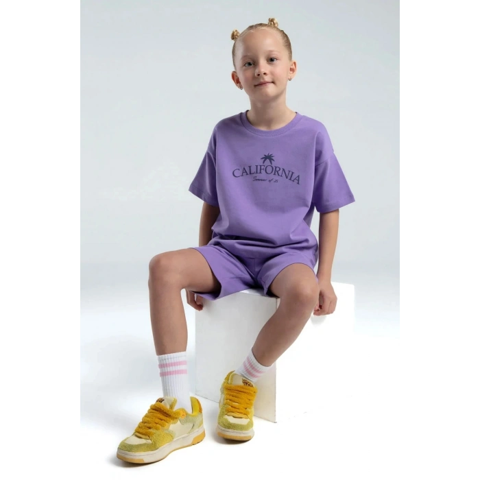 KIZ ÇOCUK BERMUDA TAKIM - K.LİLA