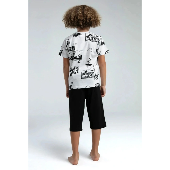 ERKEK ÇOCUK KAPRİ TAKIM - Beyaz