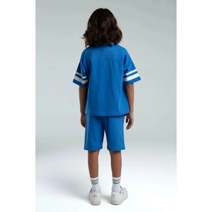 ERKEK ÇOCUK BERMUDA TAKIM - İNDİGO