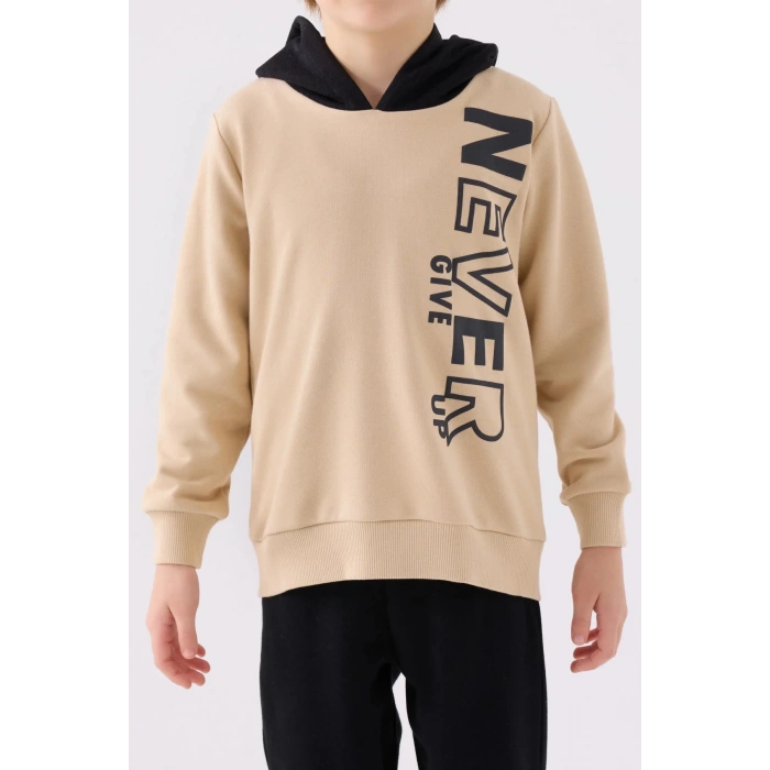 ERKEK ÇOCUK EŞOFMAN TAKIM - BEJ