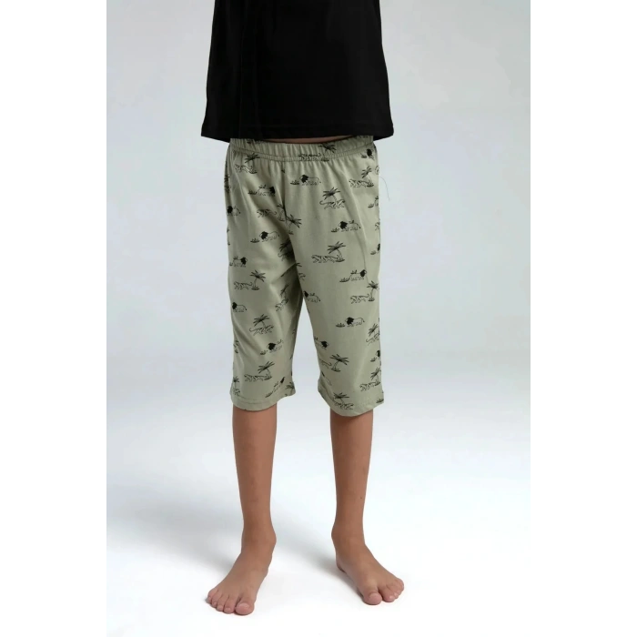 ERKEK ÇOCUK KAPRİ TAKIM - siyah