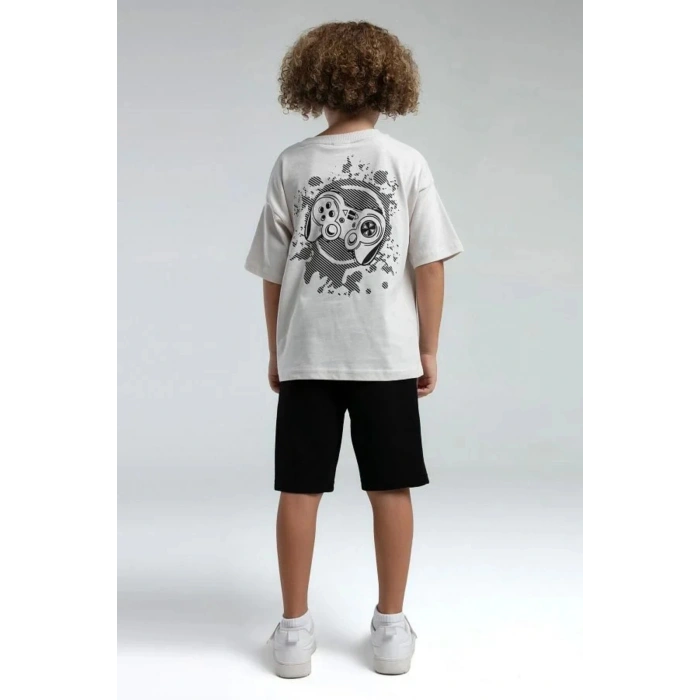 ERKEK ÇOCUK BERMUDA TAKIM - TAŞ