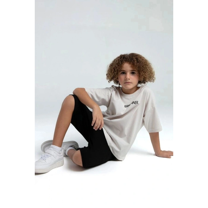 ERKEK ÇOCUK BERMUDA TAKIM - TAŞ