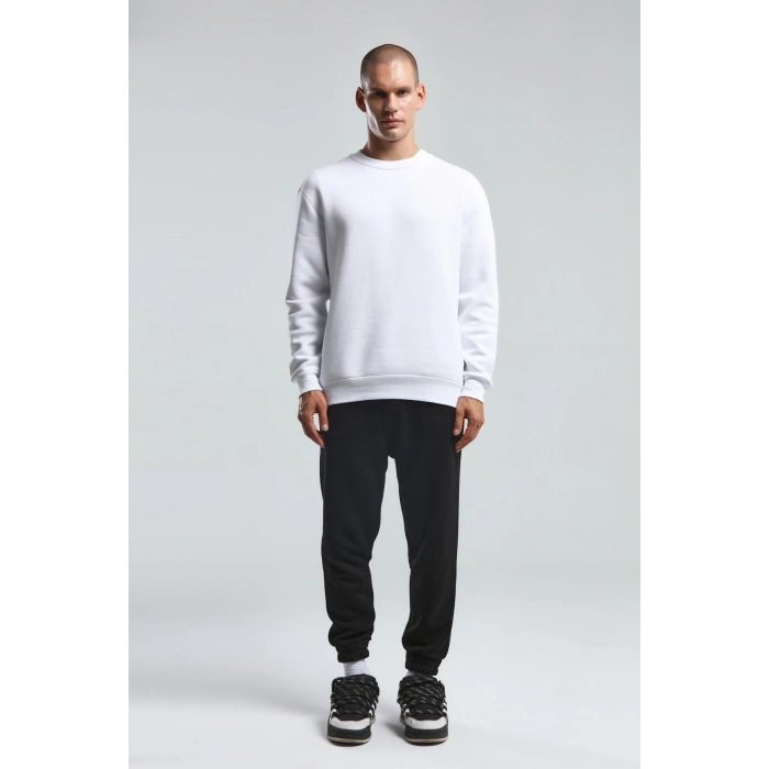 Benmanaj Erkek Beyaz Sweatshirt - Beyaz