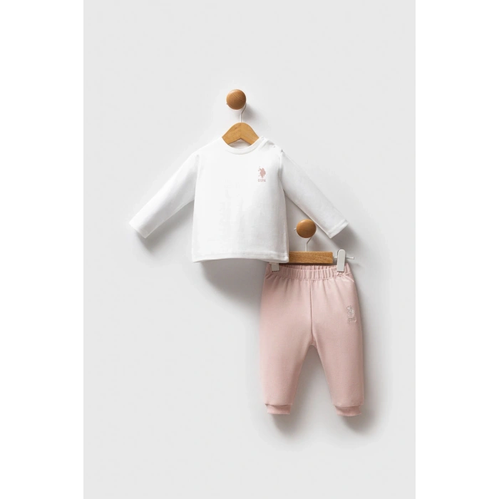 U.S.POLO ASSN KIZ BEBEK 3LÜ TAKIM - PUDRA