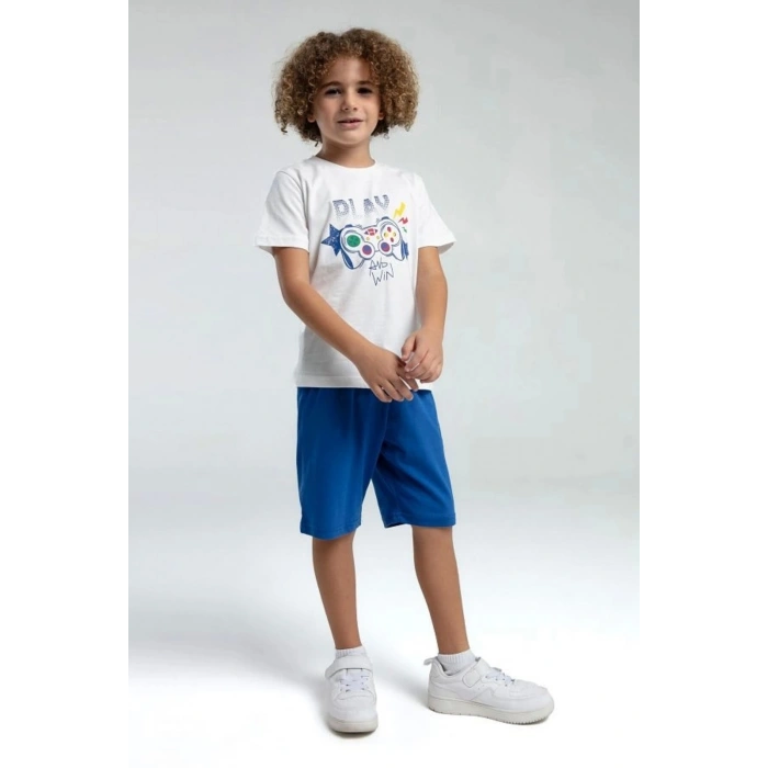 ERKEK ÇOCUK BERMUDA TAKIM - Beyaz