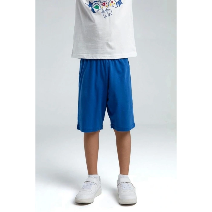 ERKEK ÇOCUK BERMUDA TAKIM - Beyaz