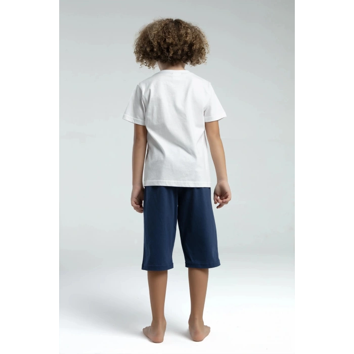 ERKEK ÇOCUK KAPRİ TAKIM - Beyaz