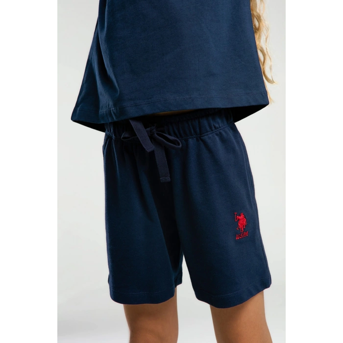 KIZ ÇOCUK ŞORT TAKIM - LACİVERT