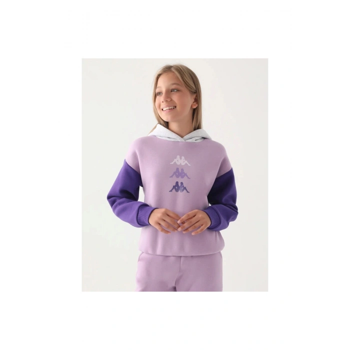 KAPPA KIZ ÇOCUK SWEATSHIRT - LİLA