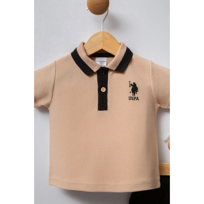 U.S POLO ASSN ERKEK BEBEK 2Lİ TAKIM - BEJ