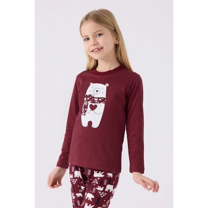 ARNETTA ANNE KIZ  İKİLİ TAKIM - BORDO