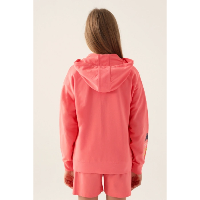 KAPPA KIZ ÇOCUK FULLZIP SWEATSHIRT - NEON PEMBE