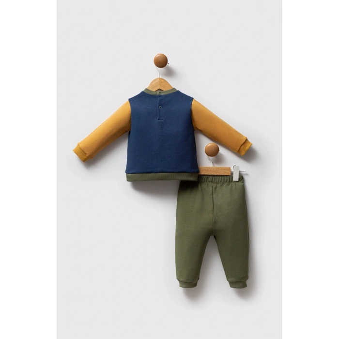 U.S.POLO ASSN ERKEK 2Lİ TAKIM - K.İNDİGO-HARDAL