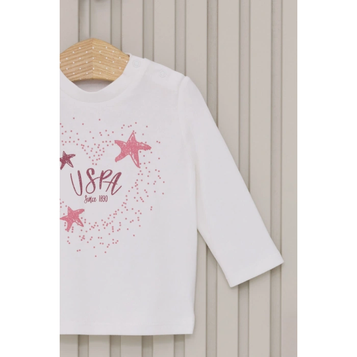 US POLO KIZ BEBEK 3LU TAKIM - BEYAZ