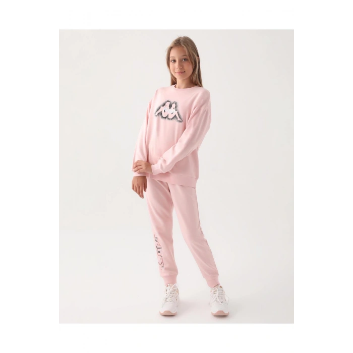 KAPPA KIZ ÇOCUK SWEATSHIRT - PUDRA