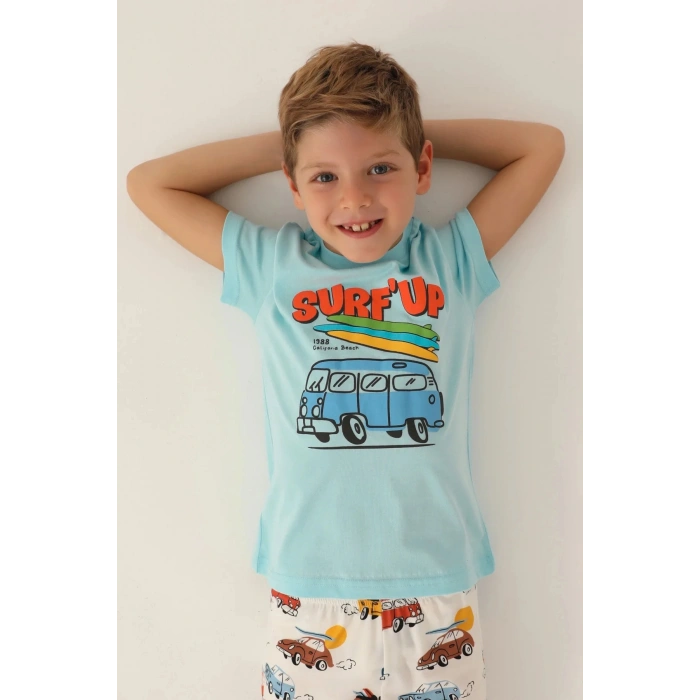 ERKEK ÇOCUK BERMUDA TAKIM - AÇIK MAVİ