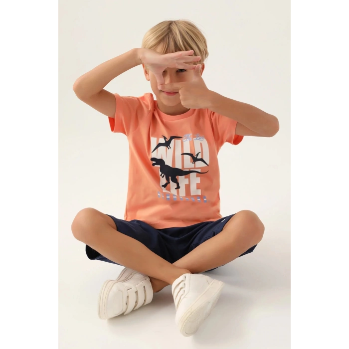 ERKEK ÇOCUK KAPRİ TAKIM - ŞEFTALİ