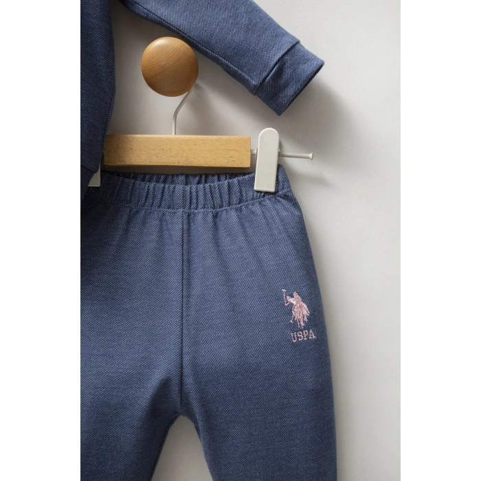 U.S.POLO ASSN KIZ BEBEK 3LÜ TAKIM - MAVİ