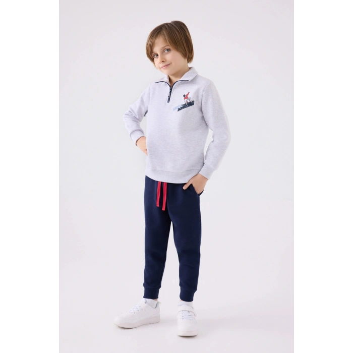 ERKEK ÇOCUK EŞOFMAN TAKIM - KAR MELANJ