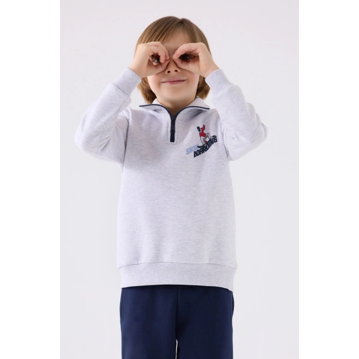 ERKEK ÇOCUK EŞOFMAN TAKIM - KAR MELANJ