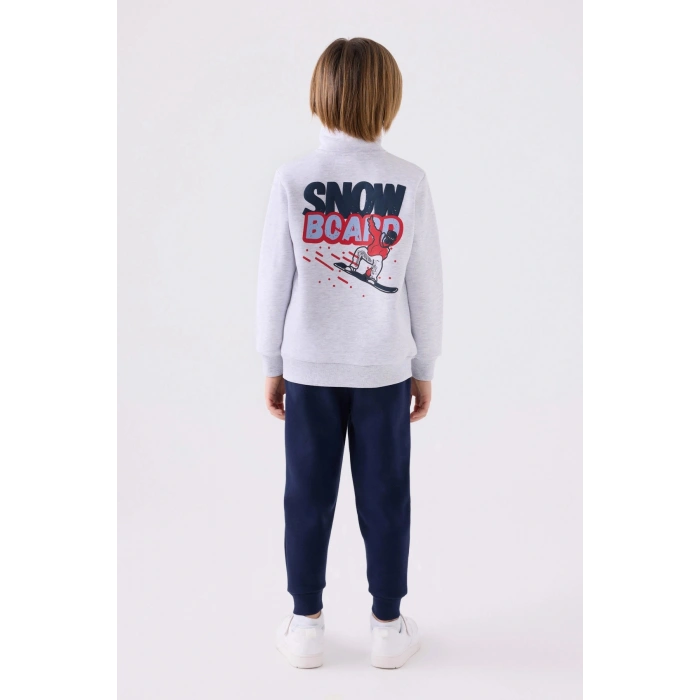 ERKEK ÇOCUK EŞOFMAN TAKIM - KAR MELANJ