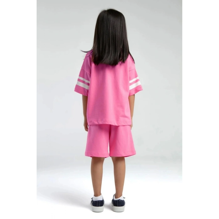 KIZ ÇOCUK BERMUDA TAKIM - FUŞYA