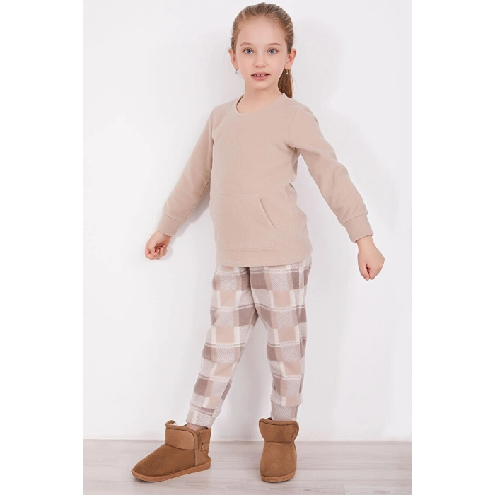 ARNETTA ANNE KIZ  İKİLİ TAKIMI - AÇIK KAHVE