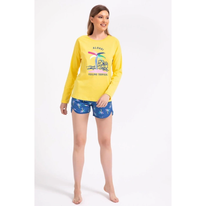 KADIN ŞORT TAKIM - Sarı