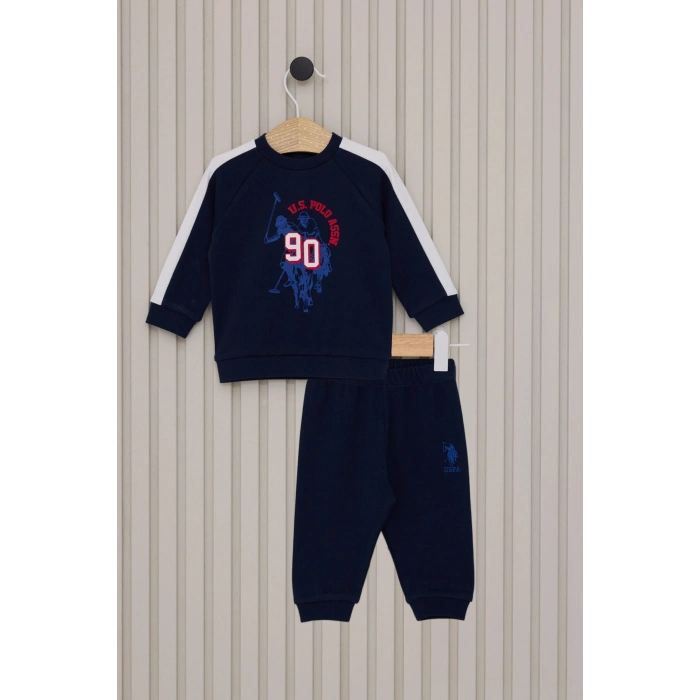 US POLO ERKEK BEBEK 2LI TAKIM - LACİVERT TURUNCU
