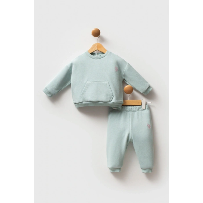 U.S.POLO ASSN KIZ BEBEK 2Lİ TAKIM - AÇIK PEMBE