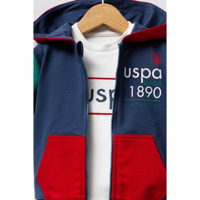 U.S.POLO ASSN ERKEK BEBEK 3LÜ TAKIM - K.İNDİGO-YEŞİL