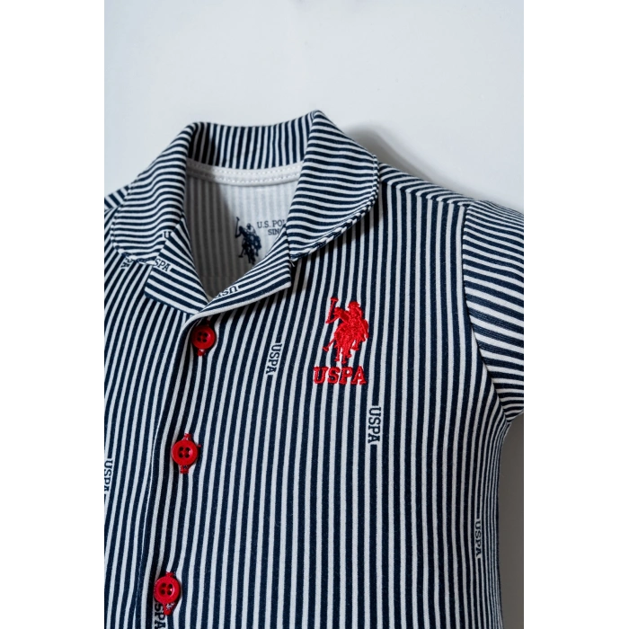 U.S.POLO ASSN. ERKEK BEBEK GÖMLEK PİJAMA TAKIM - Beyaz