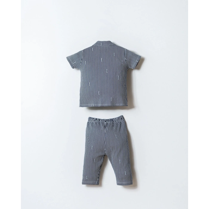 U.S.POLO ASSN. ERKEK BEBEK GÖMLEK PİJAMA TAKIM - Beyaz