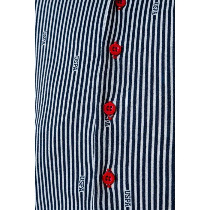 U.S.POLO ASSN. ERKEK BEBEK GÖMLEK PİJAMA TAKIM - Beyaz