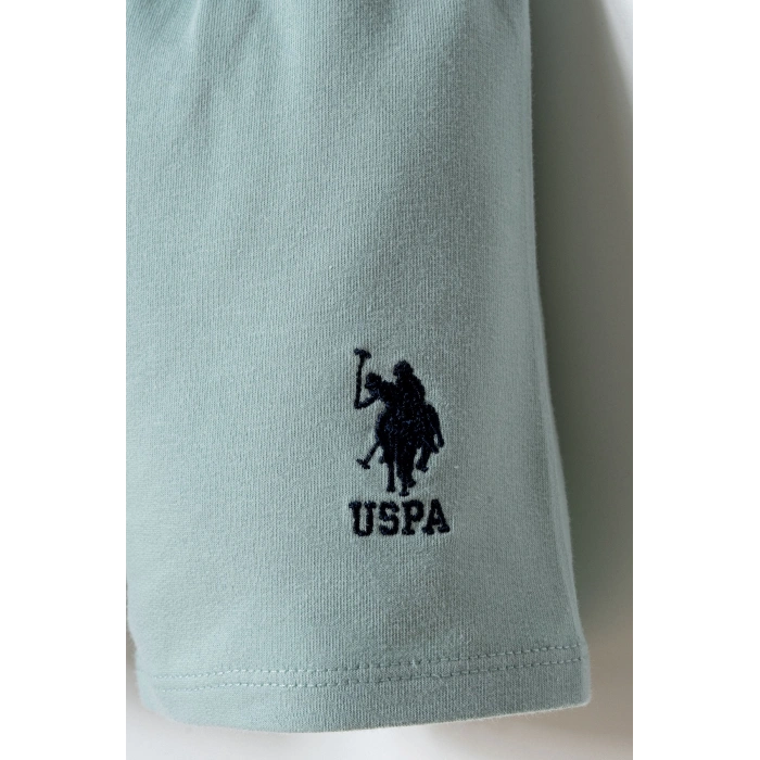 U.S.POLO ASSN.ERKEK BEBEK ŞORT T-SHIRT TAKIM - SU YEŞİLİ