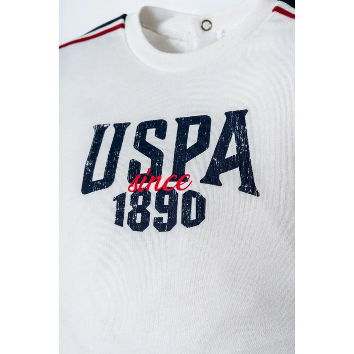U.S.POLO ASSN. ERKEK BEBEK ŞORT T-SHIRT TAKIM - Beyaz