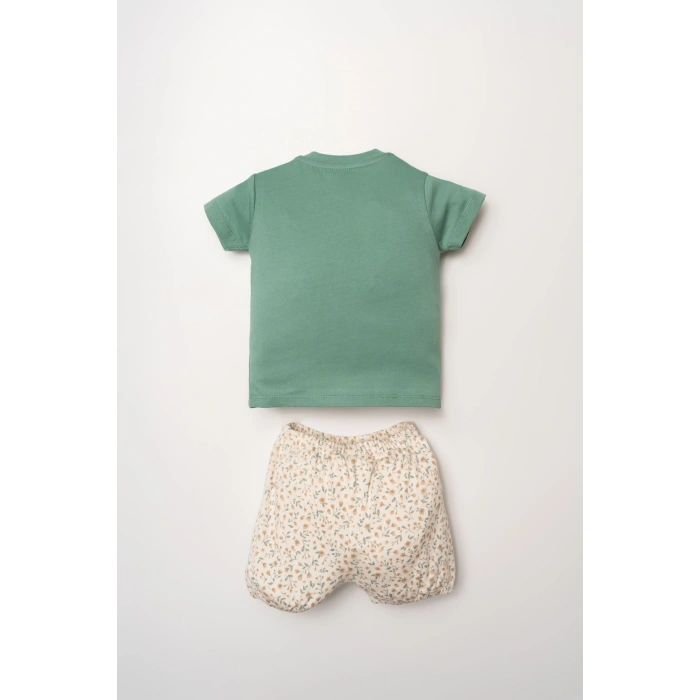U.S POLO ASSN. KIZ BEBEK ŞORT T-SHIRT TAKIM - Yeşil