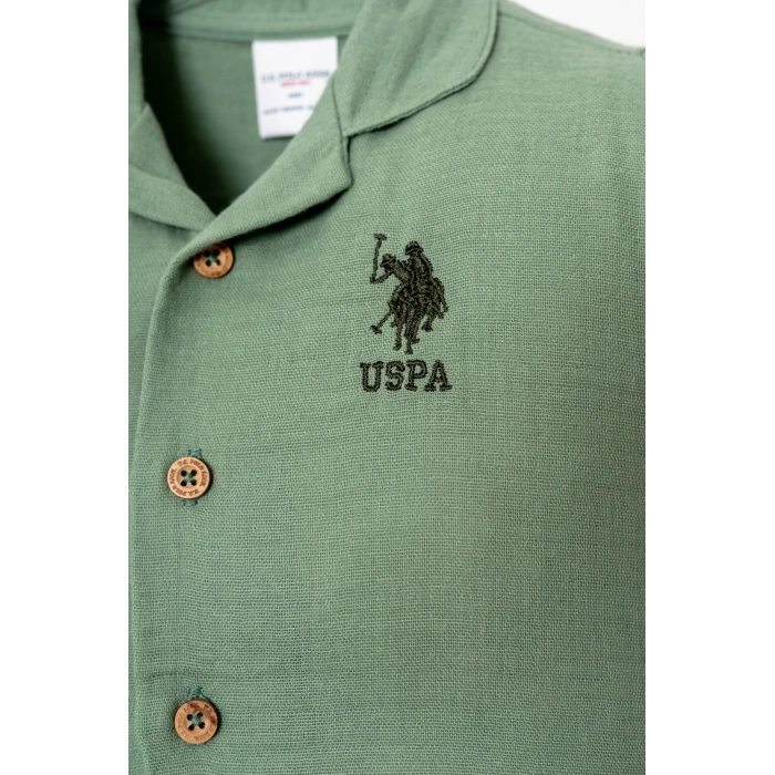 U.S.POLO ERKEK BEBEK GÖMLEK PİJAMA TAKIMI - ÇAĞLA