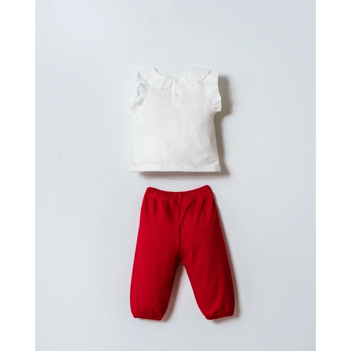 U.S POLO ASSN. KIZ BEBEK T-SHIRT TAKIM - Beyaz