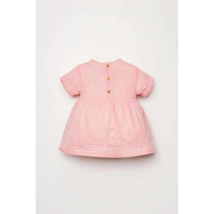 U.S POLO ASSN. KIZ BEBEK MÜSLİN ELBİSE - SOMON